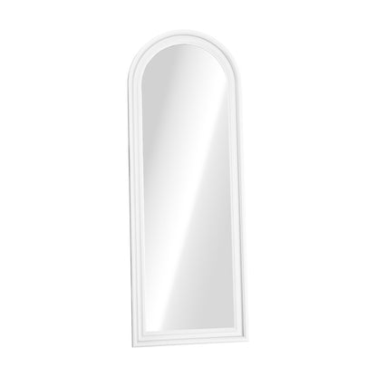 Oikiture Full Length Mirror Elegance Arch 165x60cm White Wood-Full Length Mirror-PEROZ Accessories