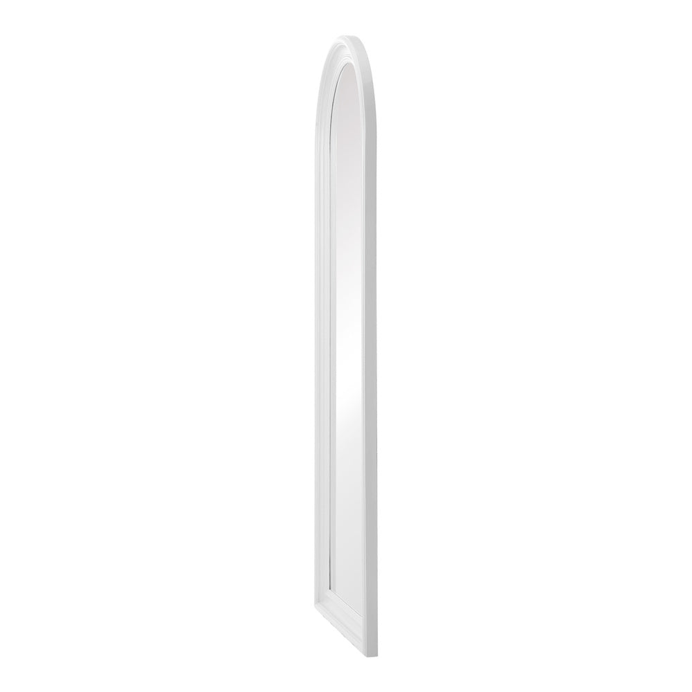Oikiture Full Length Mirror Elegance Arch 165x60cm White Wood-Full Length Mirror-PEROZ Accessories