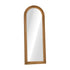 Oikiture Full Length Mirror Elegance Arch 165x60cm Brown Wood-Full Length Mirror-PEROZ Accessories