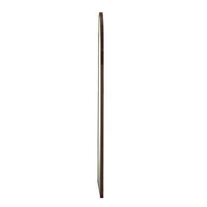 Oikiture Wooden Full Length Mirror 180x70cm Arched Floor Mirrors Brown-Full Length Mirror-PEROZ Accessories