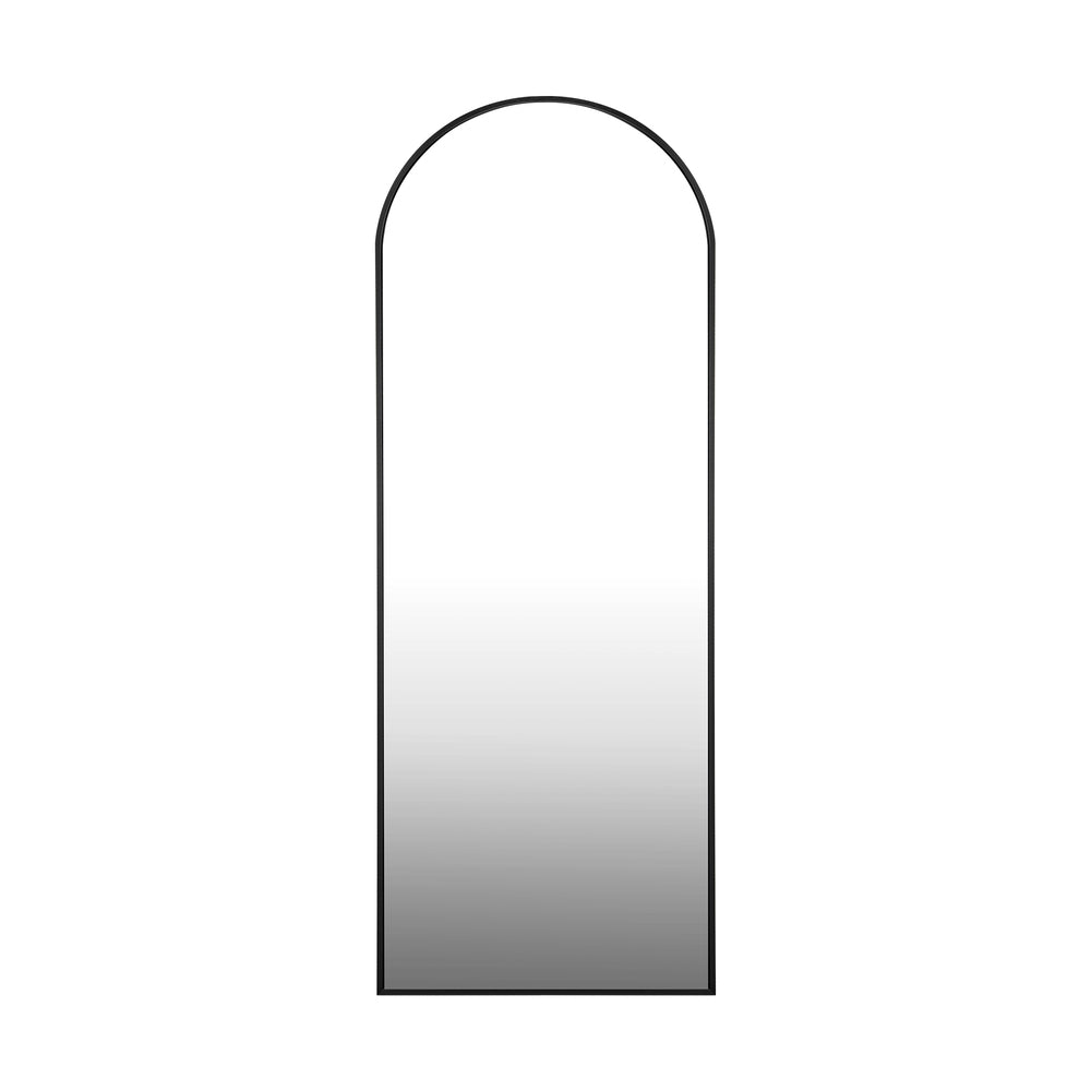 Oikiture Full Length Mirror Arched Free Standing Black-Full Length Mirrors-PEROZ Accessories