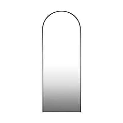 Oikiture Full Length Mirror Arched Free Standing Black-Full Length Mirrors-PEROZ Accessories