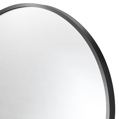 Oikiture Full Length Mirror Arched Free Standing Black-Full Length Mirrors-PEROZ Accessories