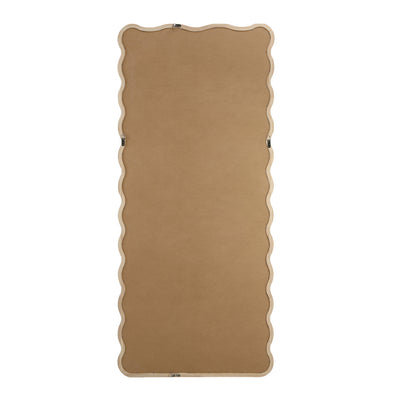 Oikiture Wooden Full Length Mirror 165x60cm Wavy Floor Mirrors-Full Length Mirror-PEROZ Accessories