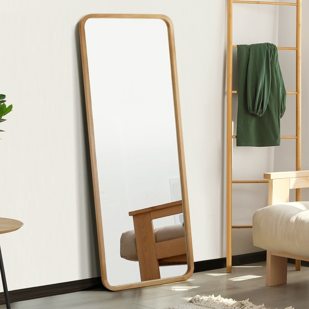 Oikiture Full Length Mirror Rectangle Wooden 166cm x 60cm-Full Length Mirror-PEROZ Accessories