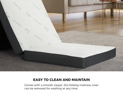 Bedra Folding Foam Mattress Trifold Sleeping Mat Single-Folding Mattresses Cushions-PEROZ Accessories