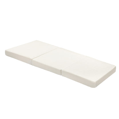 Bedra Folding Mattress Sherpa Fleece Foam 3-fold Single-Folding Mattress Cushion-PEROZ Accessories
