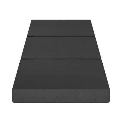Bedra Folding Mattress Portable Single Sofa Foam Bed Grey-Folding Mattresses Cushions-PEROZ Accessories