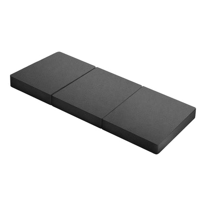 Bedra Folding Mattress Portable Single Sofa Foam Bed Grey-Folding Mattresses Cushions-PEROZ Accessories