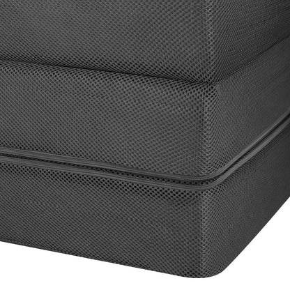 Bedra Folding Mattress Portable Single Sofa Foam Bed Grey-Folding Mattresses Cushions-PEROZ Accessories