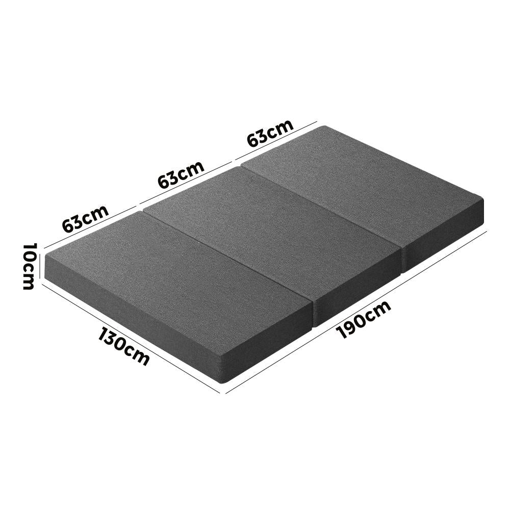 Bedra Foldable Mattress Trifold Cushion Mat Breathable Double-Folding Mattresses Cushions-PEROZ Accessories