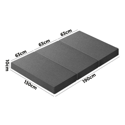 Bedra Foldable Mattress Trifold Cushion Mat Breathable Double-Folding Mattresses Cushions-PEROZ Accessories