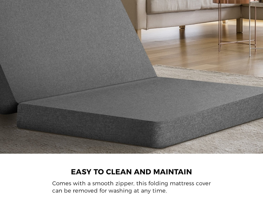 Bedra Foldable Mattress Trifold Cushion Mat Breathable Double-Folding Mattresses Cushions-PEROZ Accessories