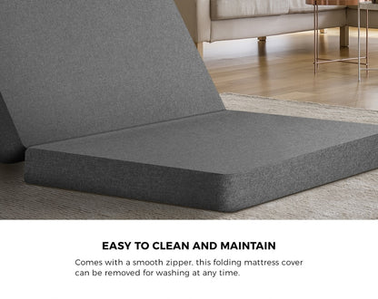 Bedra Foldable Mattress Trifold Cushion Mat Breathable Double-Folding Mattresses Cushions-PEROZ Accessories