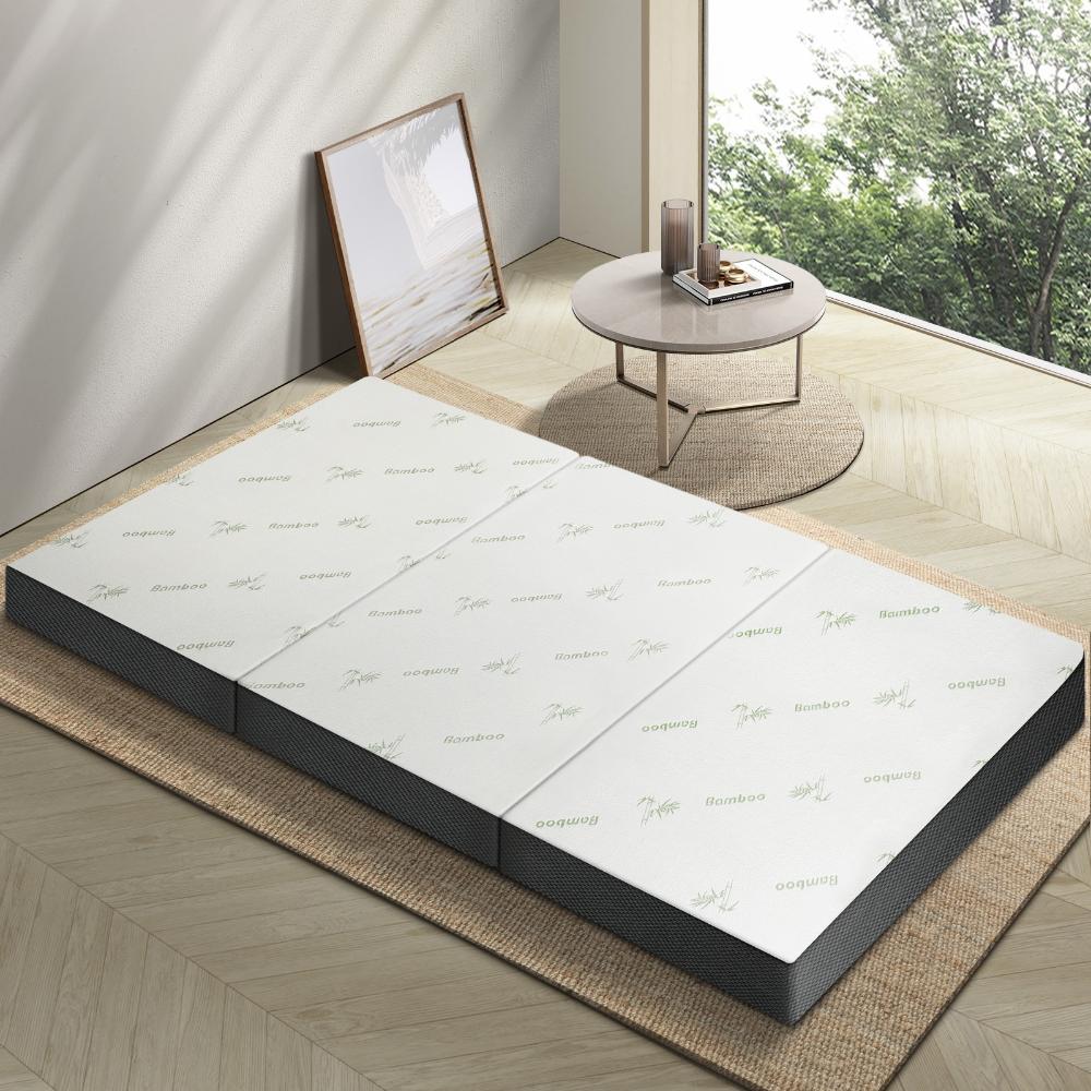 Bedra Folding Foam Mattress Trifold Cushion Double-Folding Mattresses Cushions-PEROZ Accessories