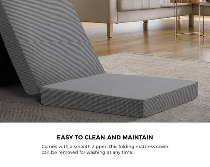 Bedra Foldable Mattress Trifold Cushion Single-Folding Mattresses Cushions-PEROZ Accessories
