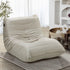 Oikiture Floor Sofa Lazy Couch Beige Polyester-Floor Lounge-PEROZ Accessories