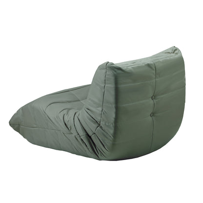 Oikiture Floor Sofa Lazy Couch Green Polyester-Floor Lounge-PEROZ Accessories
