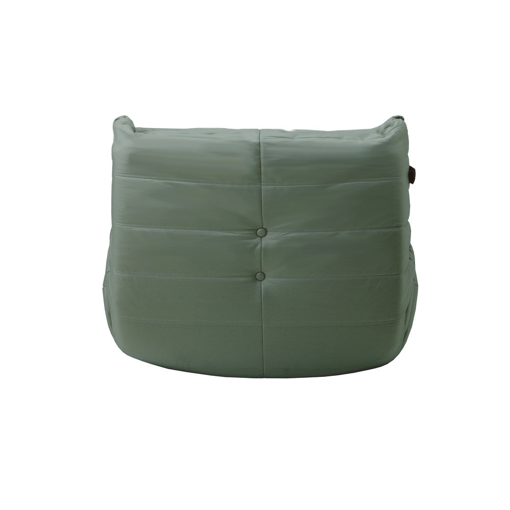 Oikiture 2X Floor Sofa Lounge Caterpillar Lazy Couch Single Chair Pouffe Green-Floor Lounge-PEROZ Accessories