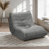 Oikiture Floor Sofa Lazy Couch Grey Polyester-Floor Lounge-PEROZ Accessories