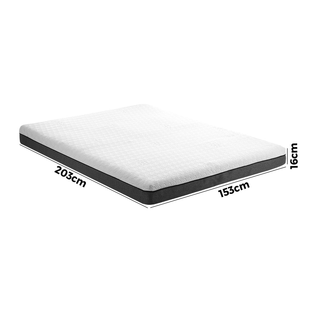 Bedra Queen Mattress Gel Memory Foam No Spring Firm Flippable-Mattress-PEROZ Accessories