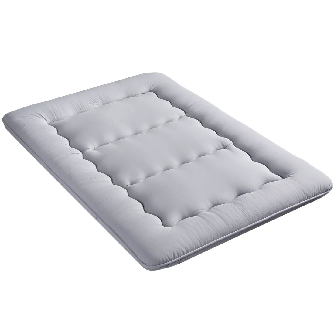 Giselle Bedding 10cm Japanese Floor Mattress Foldable Futon Mattress Washable Cover Straps-Furniture > Mattresses > Double Mattress-PEROZ Accessories