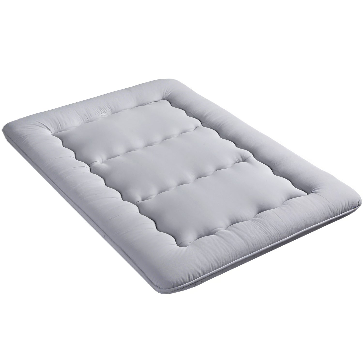 Giselle Bedding 10cm Japanese Floor Mattress Foldable Futon Mattress Washable Cover Straps-Furniture > Mattresses > Double Mattress-PEROZ Accessories