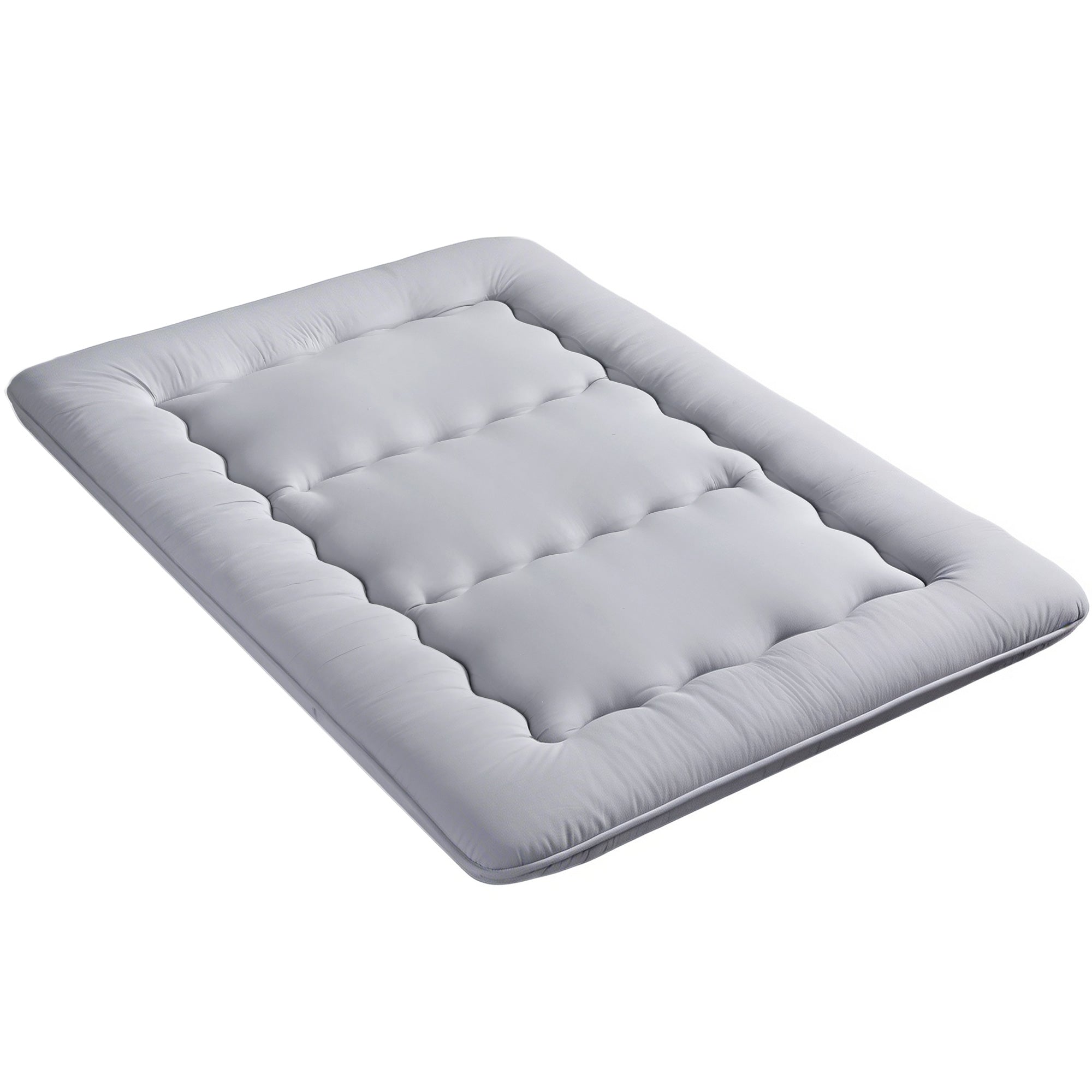 Giselle Bedding 10cm Japanese Floor Mattress Foldable Futon Mattress Washable Cover Straps-Furniture > Mattresses > Double Mattress-PEROZ Accessories