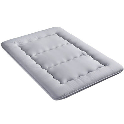 Giselle Bedding 10cm Japanese Floor Mattress Foldable Futon Mattress Washable Cover Straps-Furniture > Mattresses > Double Mattress-PEROZ Accessories