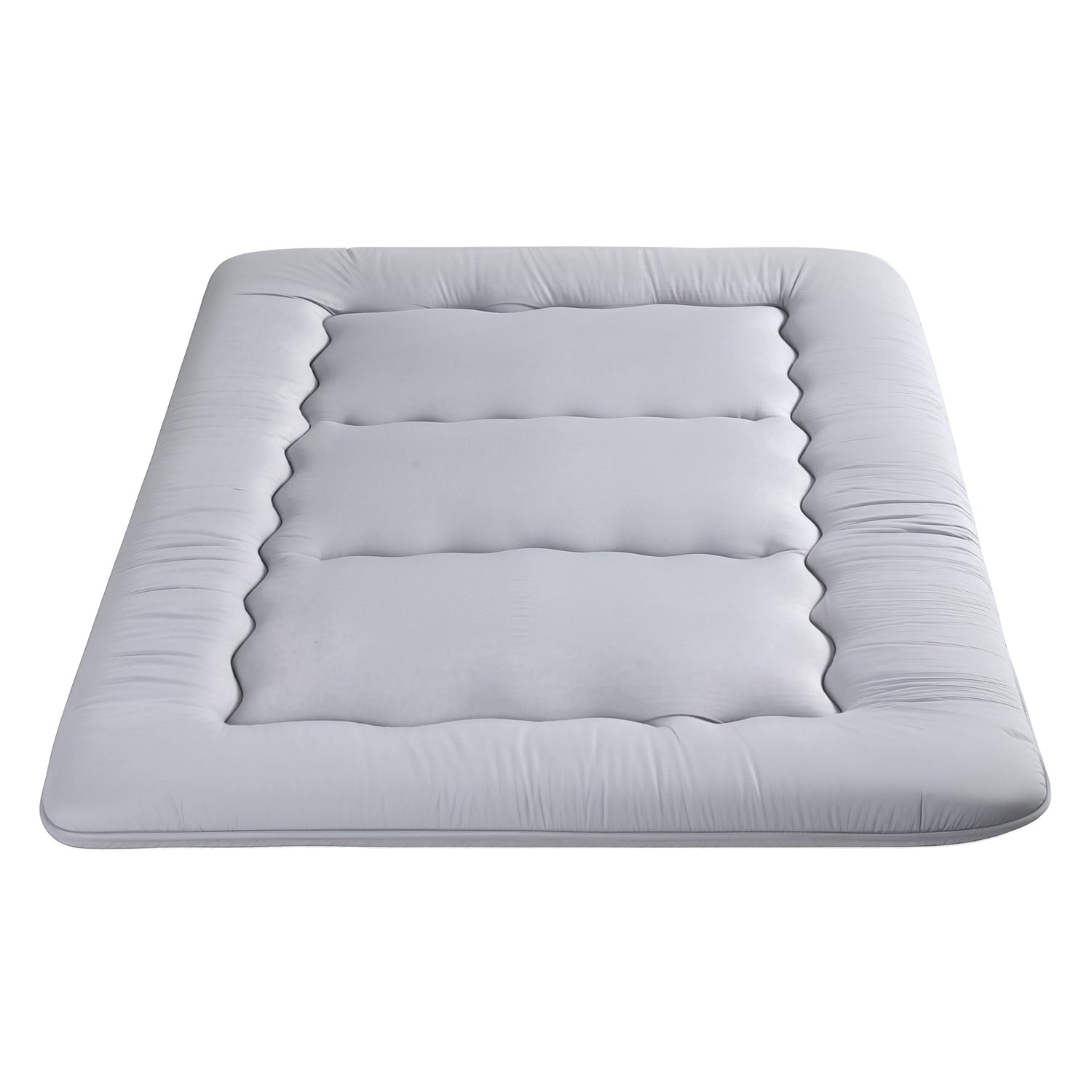 Giselle Bedding 10cm Japanese Floor Mattress Foldable Futon Mattress Washable Cover Straps-Furniture > Mattresses > Double Mattress-PEROZ Accessories