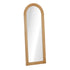 Oikiture Full Length Arch Mirror 165x60cm Natural Wood Wall Mounted-Full Length Mirror-PEROZ Accessories