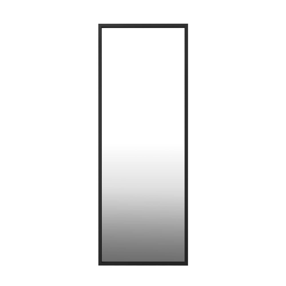 Oikiture Wooden Full Length Mirror Rectangle Free Standing Black-Full Length Mirrors-PEROZ Accessories