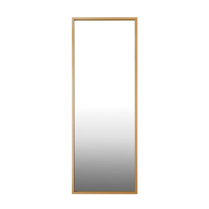 Oikiture Wooden Full Length Mirror Rectangle Free Standing-Full Length Mirrors-PEROZ Accessories