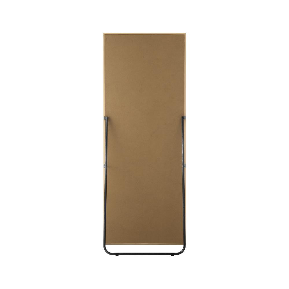 Oikiture Wooden Full Length Mirror Rectangle Free Standing-Full Length Mirrors-PEROZ Accessories