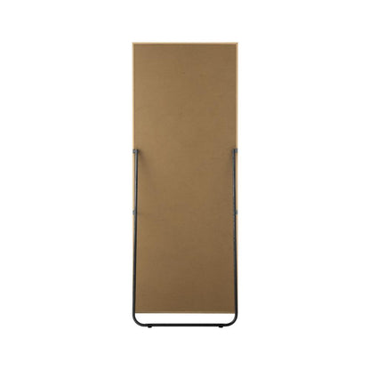 Oikiture Wooden Full Length Mirror Rectangle Free Standing-Full Length Mirrors-PEROZ Accessories