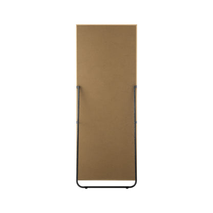 Oikiture Wooden Full Length Mirror Rectangle Free Standing-Full Length Mirrors-PEROZ Accessories