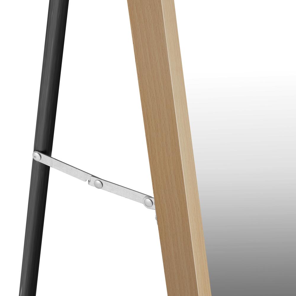 Oikiture Wooden Full Length Mirror Rectangle Free Standing-Full Length Mirrors-PEROZ Accessories