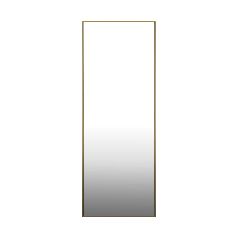 Oikiture Full Length Mirror Rectangle Free Standing Gold-Full Length Mirrors-PEROZ Accessories