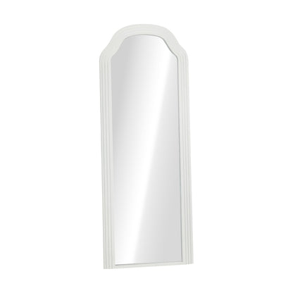 Oikiture Full Length Floor Makeup Mirrors 165x60cm White Wood Bedroom-Full Length Mirror-PEROZ Accessories