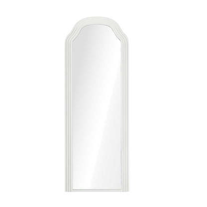 Oikiture Full Length Floor Makeup Mirrors 165x60cm White Wood Bedroom-Full Length Mirror-PEROZ Accessories