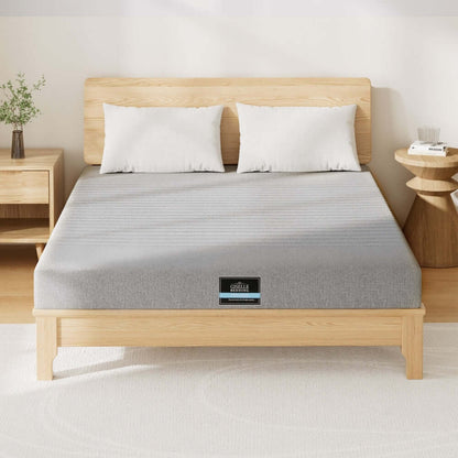Giselle Bedding Cool Gel Memory Foam Mattress Charcoal 7-Zone Washable Bamboo Cover 15cm Double-Furniture &gt; Mattresses &gt; Mattress Toppers-PEROZ Accessories