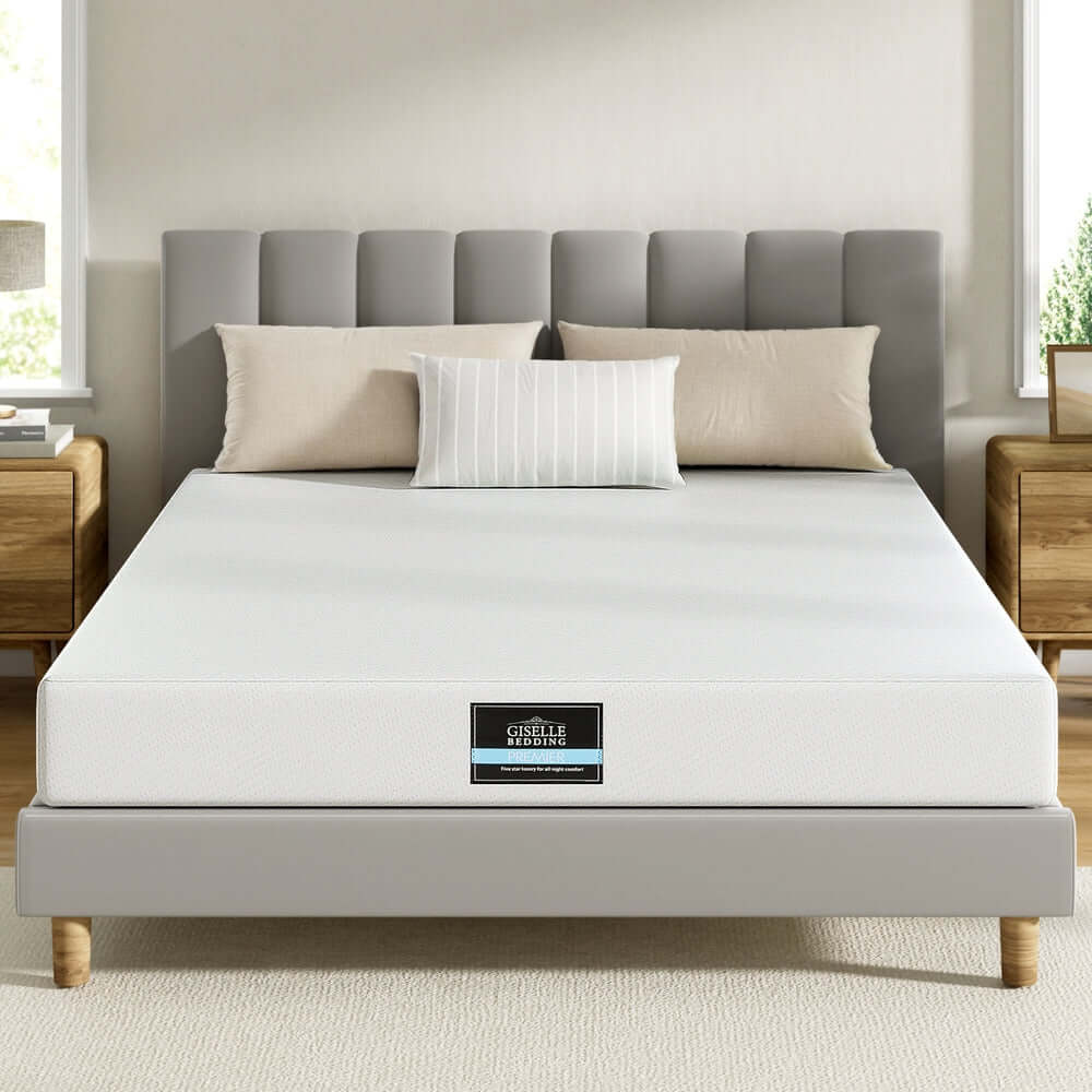 Giselle 20cm Memory Foam Mattress Green Tea Queen-Furniture &gt; Mattresses &gt; Queen Mattress-PEROZ Accessories