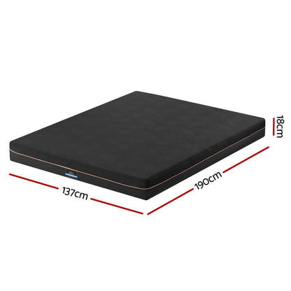 Giselle 18cm Memory Foam Mattress Green Tea Foam Cool Gel Foam Mattresses Double-Furniture &gt; Mattresses &gt; Double Mattress-PEROZ Accessories