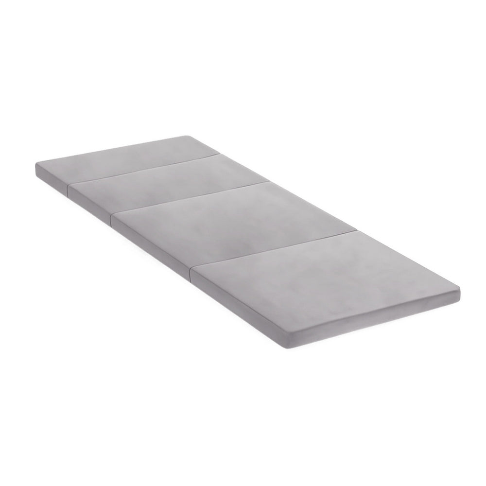 Giselle Foldable Mattress Folding Sofa Bed 4-fold Sleeping Camping Cushion Mat-Furniture > Mattresses > Single Mattress-PEROZ Accessories