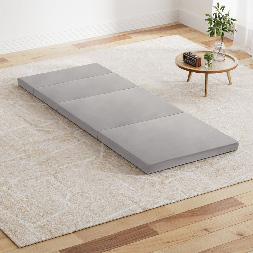 Giselle Foldable Mattress Folding Sofa Bed 4-fold Sleeping Camping Cushion Mat-Furniture > Mattresses > Single Mattress-PEROZ Accessories