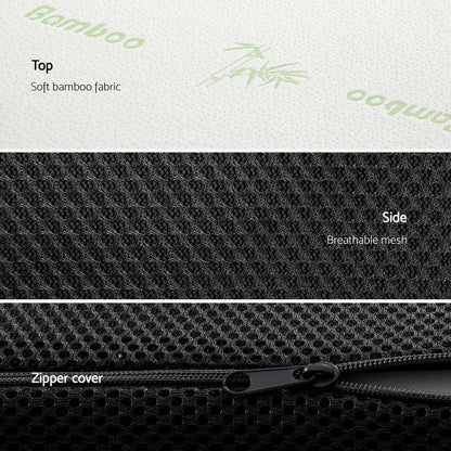 Giselle Bedding Foldable Mattress Folding Foam Queen Bamboo-Home &amp; Garden > Bedding > Pillows-PEROZ Accessories