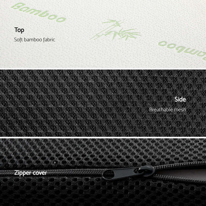 Giselle Bedding Foldable Mattress Folding Foam Queen Bamboo-Home &amp; Garden &gt; Bedding &gt; Pillows-PEROZ Accessories