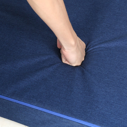 Giselle Bedding Foldable Mattress Folding Foam Single Blue-Furniture &gt; Mattresses &gt; Single Mattress-PEROZ Accessories