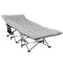 Artiss Folding Bed With Mattress Heavy Duty Grey 185CM-Furniture > Bedroom > Beds & Bed Frames-PEROZ Accessories