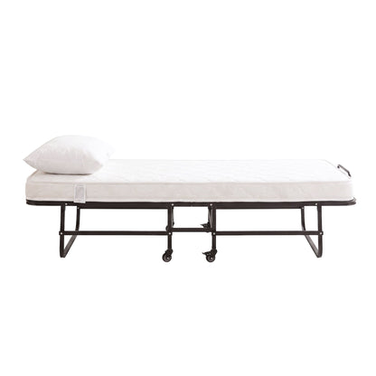 ARTISS Folding Bed with Mattress, Portable Rollaway 150kg Capacity 190CM-Furniture > Bedroom > Beds &amp; Bed Frames-PEROZ Accessories